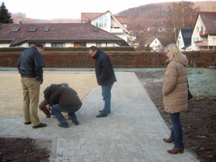 2008-11-14 - Bauabnahme mit der Stadtverwaltung Oberkochen und der Firma Polytan