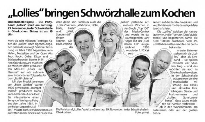 Aalener Nachrichten 27. November 2008 
