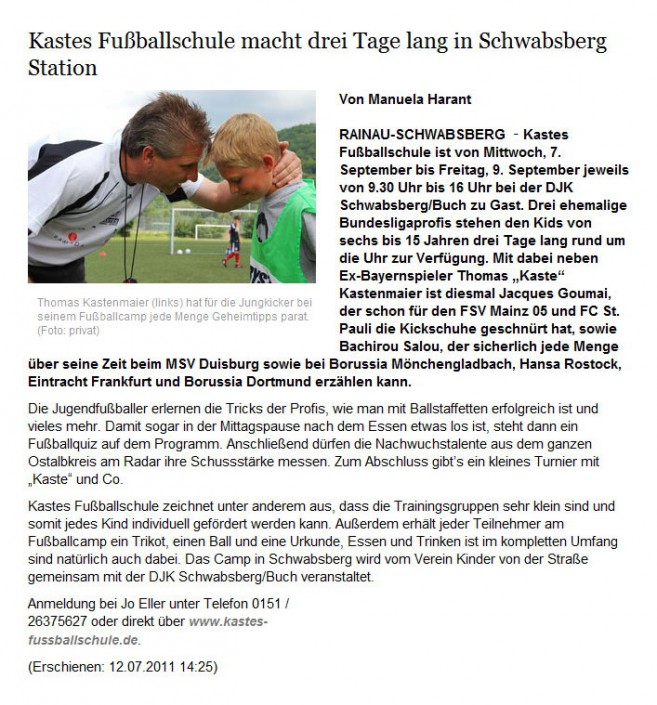 schwäbische.de vom 12.07.2011 