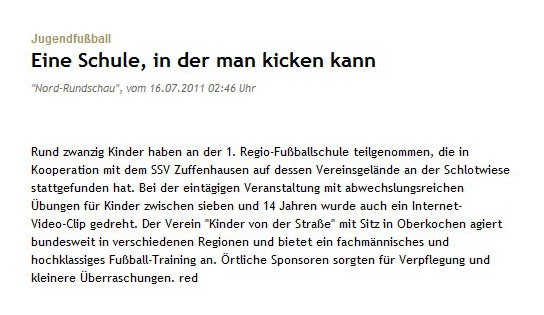 Stuttgarter Nachrichten / Stuttgarter Zeitung vom 16.07.2011 