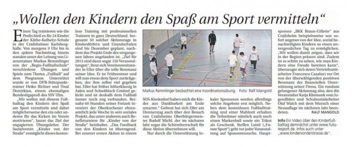 Presseberichte - Bild 13 Presseberichte - Bild 13 - Datum: 18.01.2017 - Tags: AKTION FUSSBALLTAG e.V.