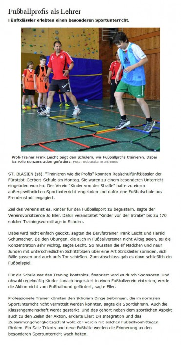 Badische Zeitung vom 22.05.2012 