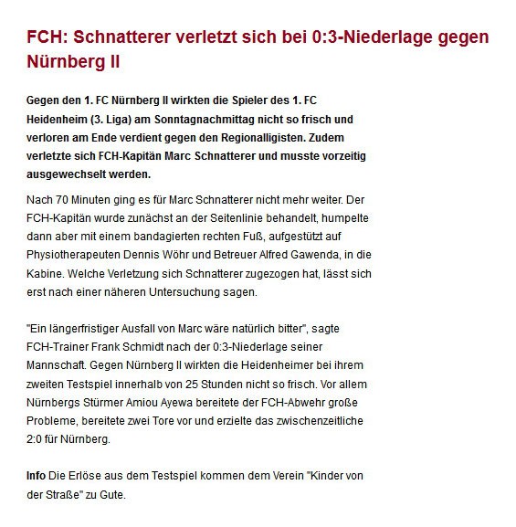 Heidenheimer Zeitung vom 24.06.2012 