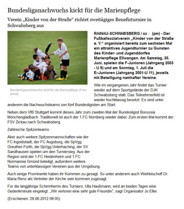 schwäbische.de vom 29.06.2012 