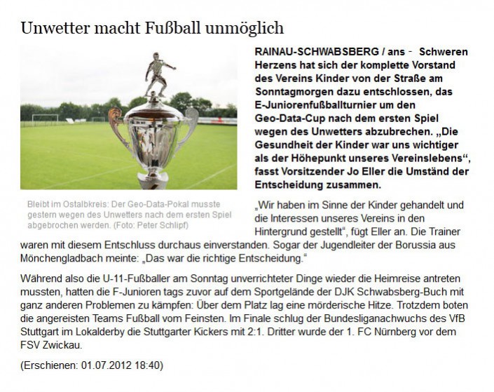 schwäbische.de vom 01.07.2012 