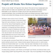 Bericht von Kicker über die bundesweiten Fußballtage