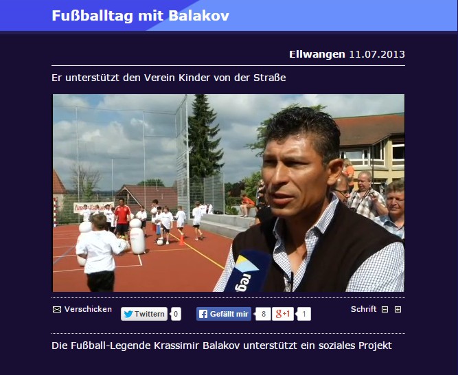 Fußballtag mit Balakov - Regio TV Schwaben