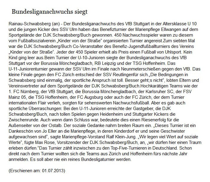 schwäbische.de vom 01.07.2013 