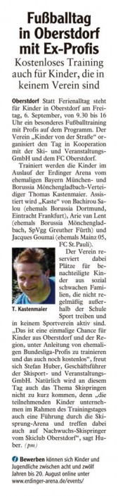 Allgäuer Zeitung vom 10.08.2013 