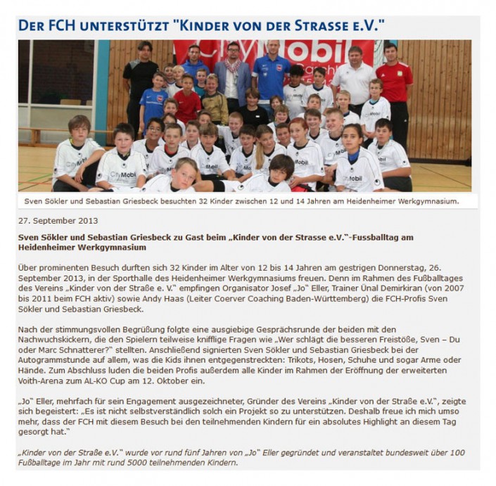 1. FC Heidenheim 1846 e.V. vom 27.09.2013 