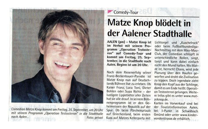 INFO vom 12.08.2009