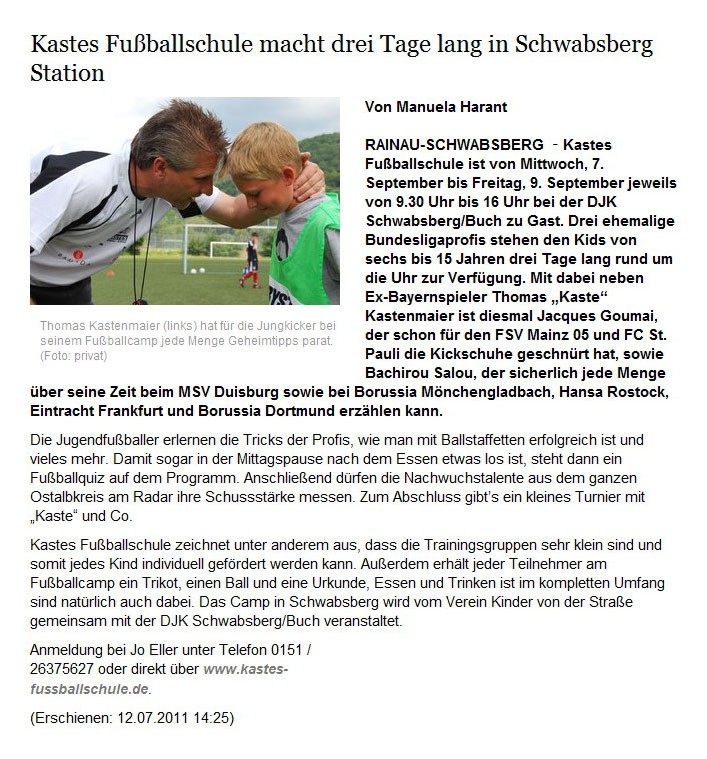 schwäbische.de vom 12.07.2011