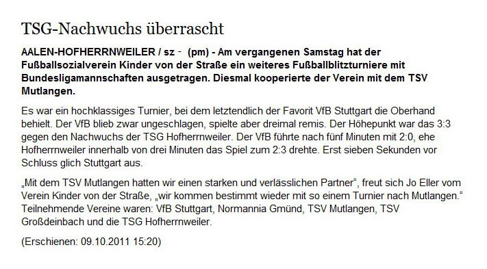 schwäbische.de vom 09.10.2011