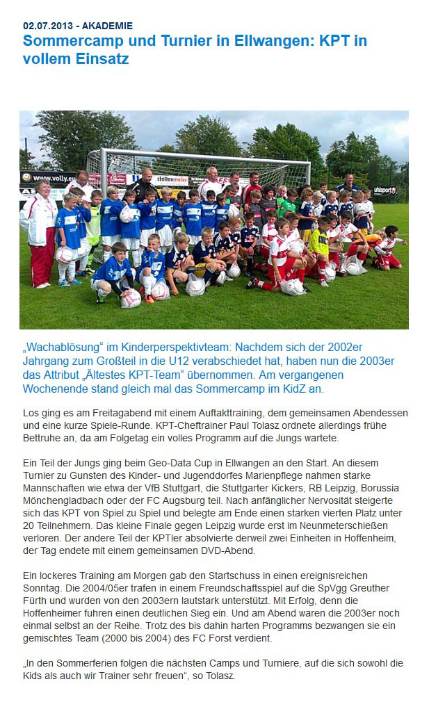 TSG 1899 Hoffenheim vom 02.07.2013