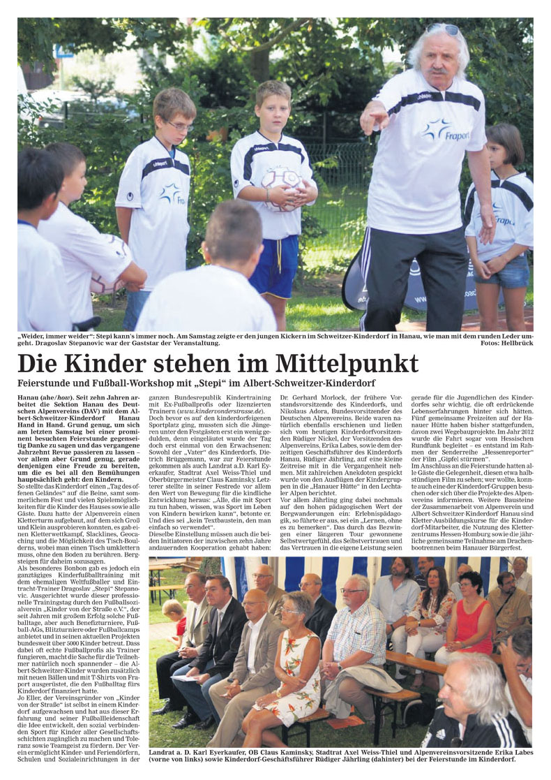 Hanauer Anzeiger vom 19.08.2013