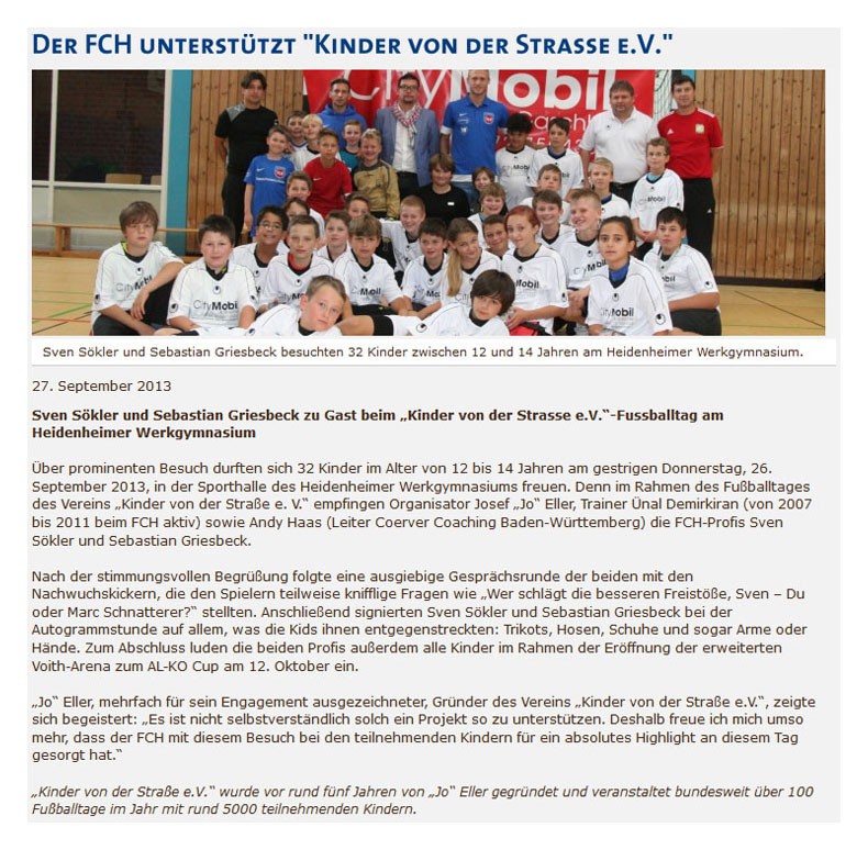 1. FC Heidenheim 1846 e.V. vom 27.09.2013