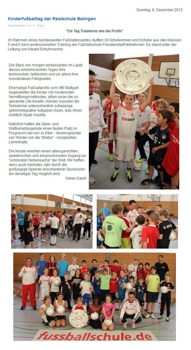 Realschule Balingen vom 08.12.2013