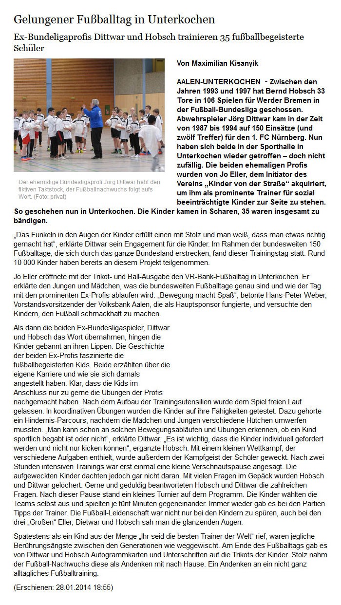 schwäbische.de vom 28.01.2014