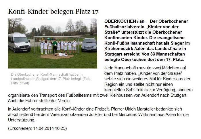 schwäbische.de vom 14.04.2014