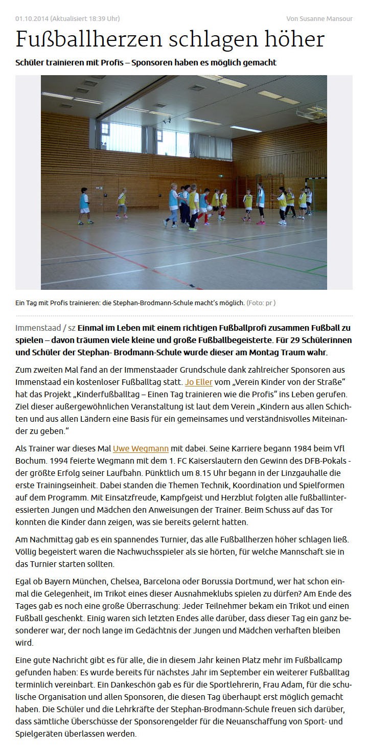 schwäbische.de vom 01.10.2014
