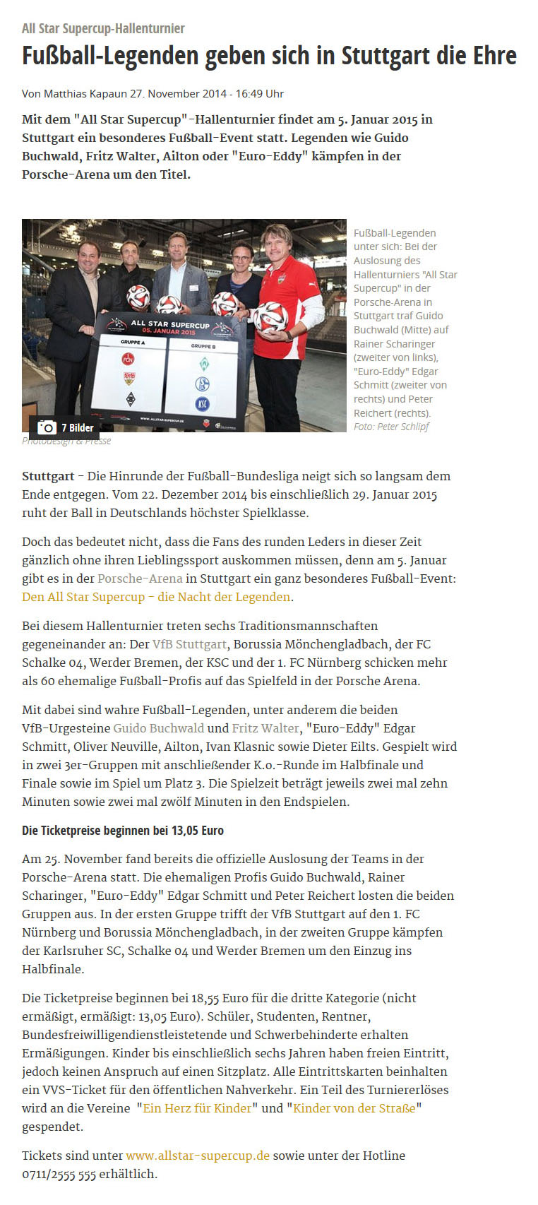 Stuttgarter Zeitung vom 27.11.2014