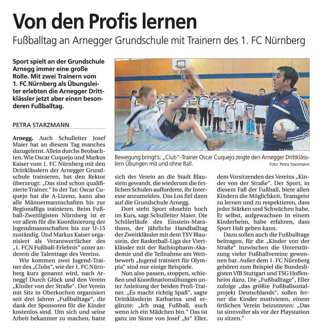 Ehinger Tagblatt vom 16.01.2015