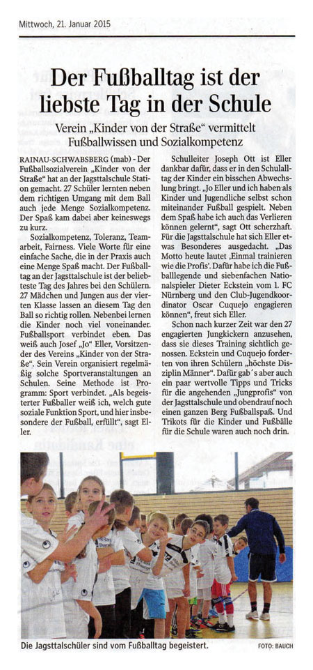 Aalener Nachrichten & Ipf- und Jagst-Zeitung vom 21.01.2015