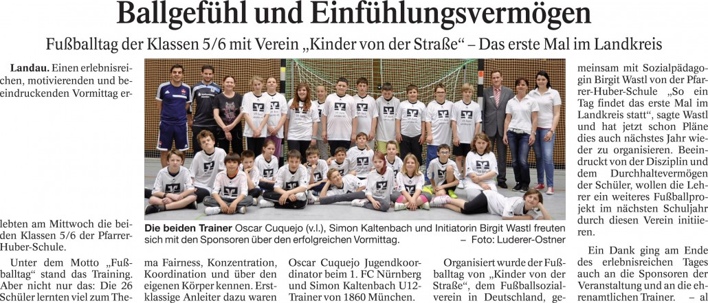 Landauer Neue Presse vom 14.05.2015