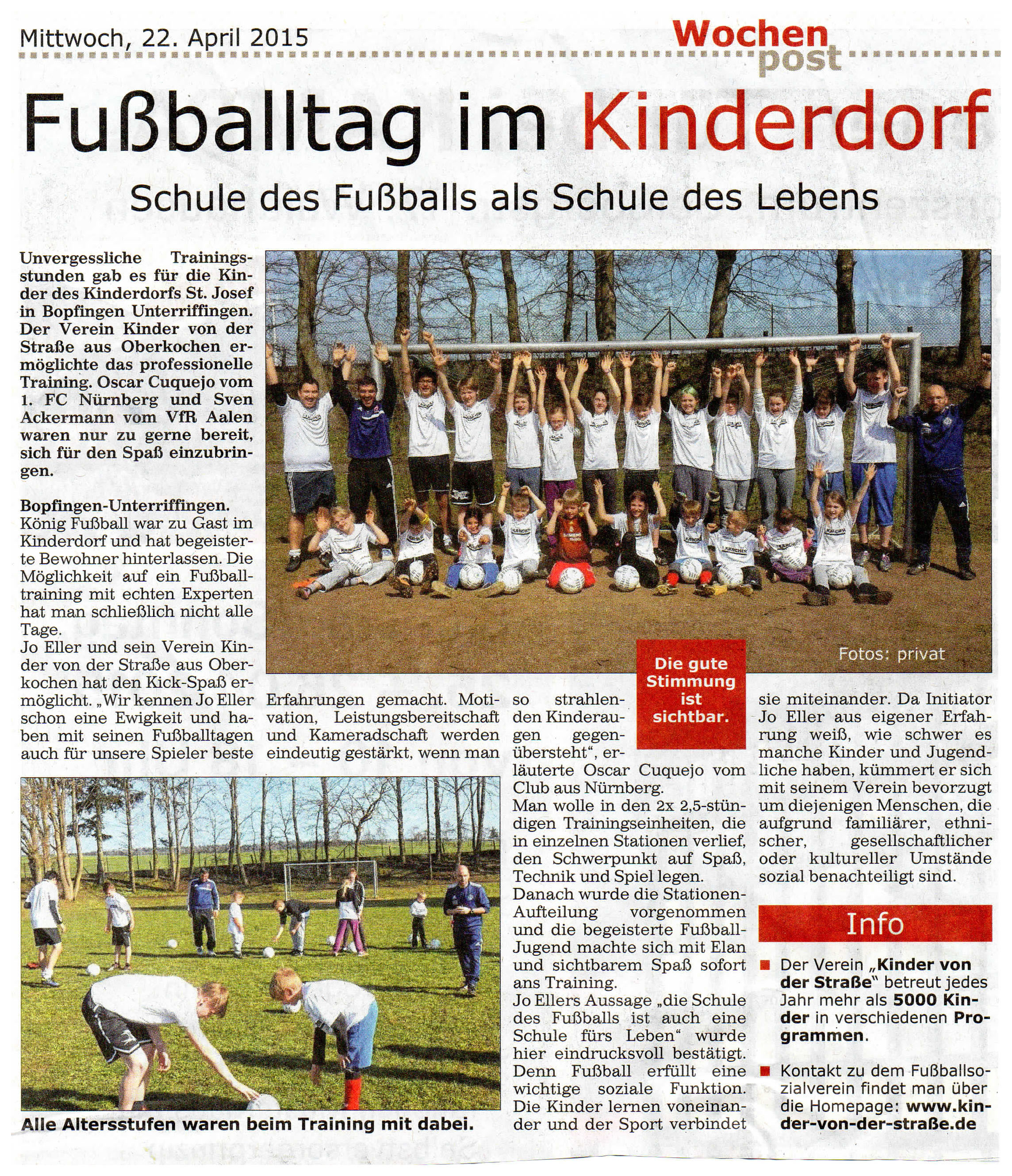 Wochenpost 22.04.2015