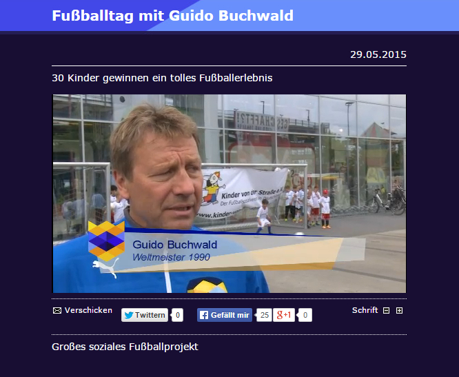 Fußballtag mit Guido Buchwald