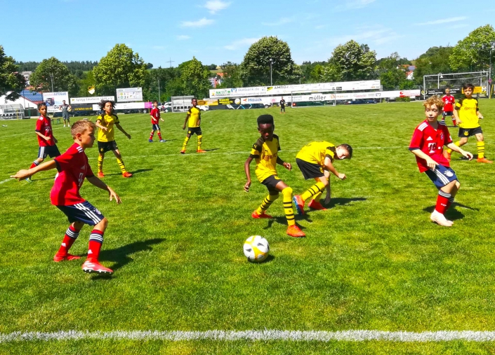 Skatbank Bundesliga Jugendcup Ederheim U10 Spiel Bayern Dortmund Spielszene