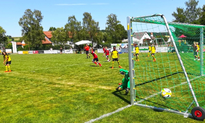 Skatbank Bundesliga Jugendcup Ederheim U10 Spiel Bayern Dortmund Tor