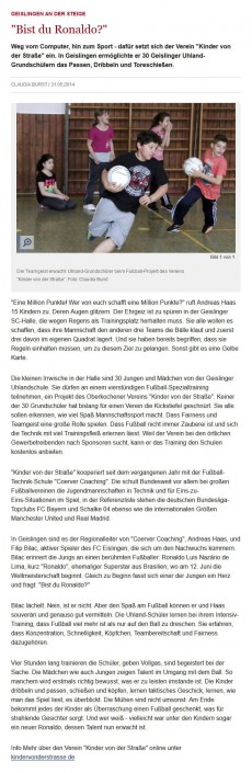 Geislinger Zeitung vom 31.05.2014 